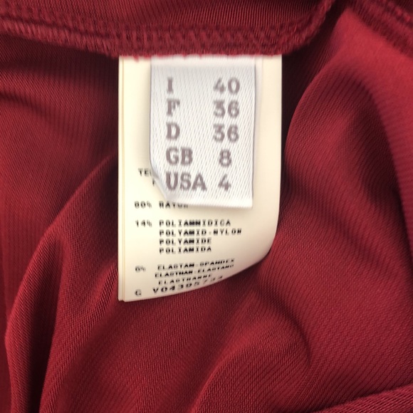 philosophy di alberta ferretti wine color dress size 4 worn once! - Picture 13 of 13